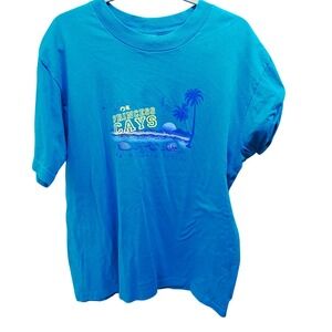 Princess Cruises Princess Cays T-Shirt XL Blue Tropical Vacation Graphic Tee